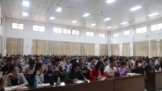 【“三全”育人】范郁山教授为taptap官网大学生作讲座——中医临床思维的培养与形成