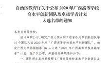 【喜讯】taptap官网胡跃强教授及其团队入选2020年广西高等学校高水平创新团队及卓越学者计划