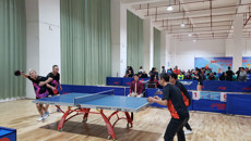 taptap官网组队参加2021全区高校教职工乒乓球球比赛