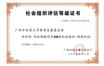 喜报！taptap官网教育发展基金会荣获2025年度全区性4A级社会组织